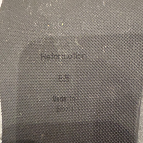 Reformation Leather Scalloped Accent Moto Boots Women's 8.5 - Picture 6 of 6